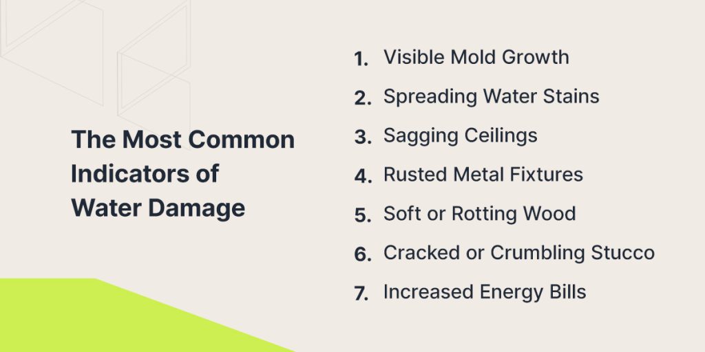 Most Common Indicators of Water Damage